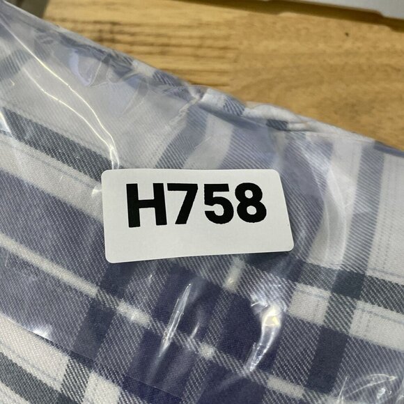 NEW Jachs Girlfriend Womens XL Blue & White Plaid Button-Up Flannel Shirt - Picture 9 of 9